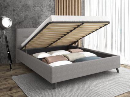 Кровать Sontelle Style Briva Malta grey с подъемным механизмом 110х200