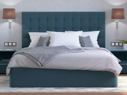 Кровать Lonax Аврора велюр Dolly-13 (с подъемным механизмом) 140х200