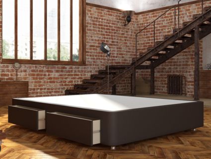 Кровать Mr.Mattress Site Box экокожа Brown 251