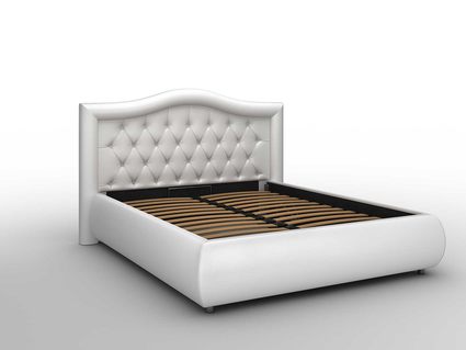 Кровать Sleeptek Premier 6 Экокожа White (с подъемным механизмом) 271