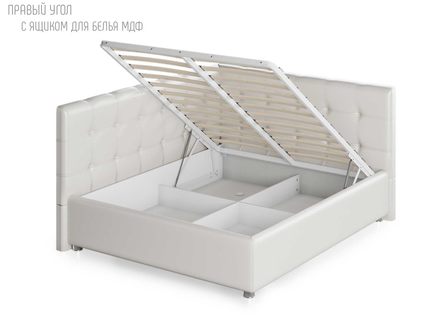 Кровать Nuvola Sabina угловая Velutto 22 (с подъемным механизмом) 200х190