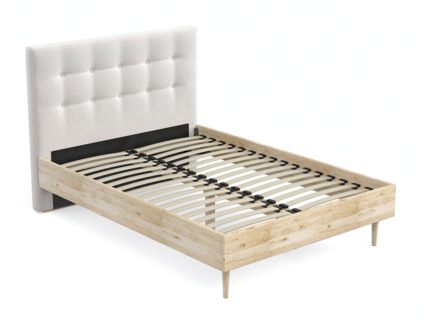 Кровать Арско Альмена Сосна/Микрошеннил Frida 01 140х200