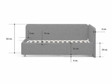 Кровать Сонум Capri Экокожа Коричневый перламутр 80х200