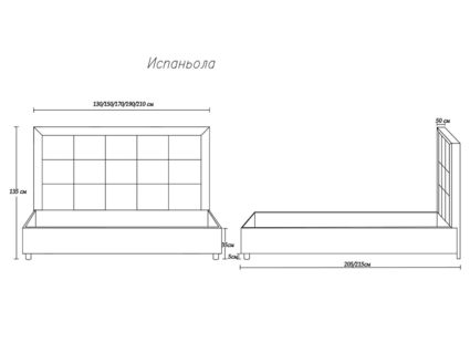 Кровать Димакс Испаньола Нуар 90х200