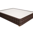 Кровать Mr.Mattress Twin Box экокожа Brown 180х195