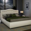 Кровать Sleeptek Premier 6 Экокожа White 120х200