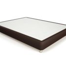 Кровать Mr.Mattress Fine Box экокожа Brown 120х200