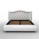 Кровать Sleeptek Premier 6 Экокожа White (с подъемным механизмом) 160х190